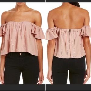 ASTR Off the Shoulder Blouse with Bustier